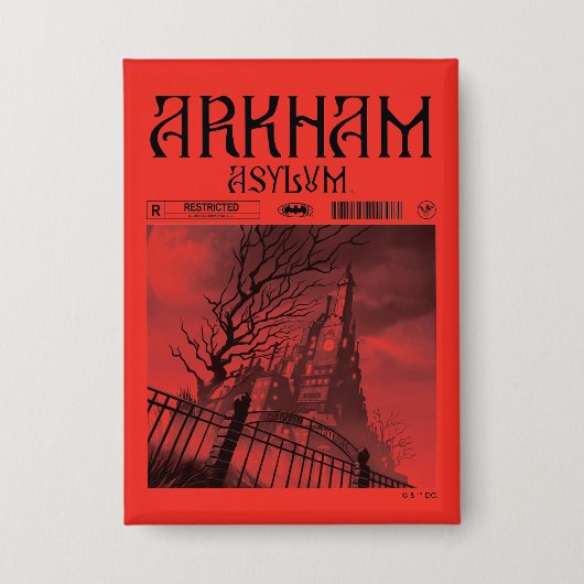 Badge Hôpital d'Arkham : Restreint (Recto)