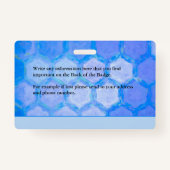 Badge Hôpital Médicale Médecins Infirmières RN Photo de  (Dos)