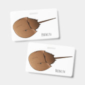 Badge Horseshoe crab (Avant & arrière)