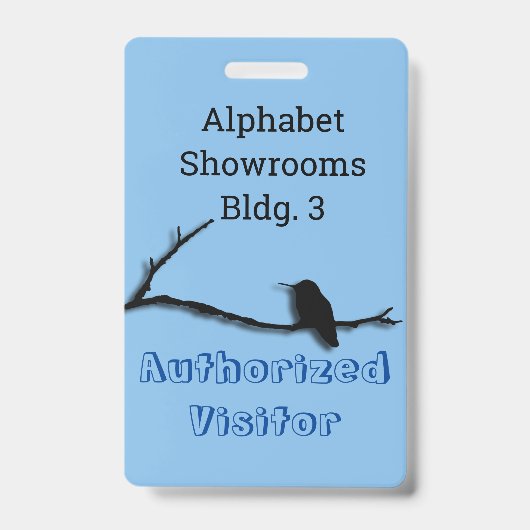 Badge - Hummingbird on Branch (Voorkant)