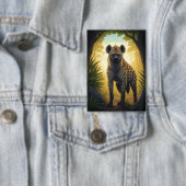 Badge Hyène dans une clairière de forêt (Insitu)