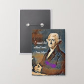 Badge I Cannot Live Without Books, by Thomas Jefferson (Recto/Verso)