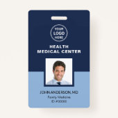 Badge ID code barre de la clinique médicale Médicale (Devant)