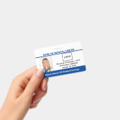 Badge ID code-barres photo du logo de l'employé Médicale (À main)