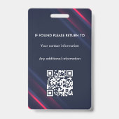 Badge ID de l'agent de signature de prêt du notaire publ (Arrière)