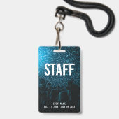 Badge ID de l'événement photo du pass du personnel (Front with Lanyard)