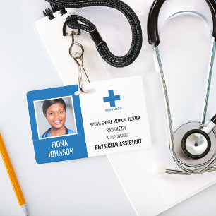 Badge ID de photo personnalisé avec logo pour employé mé