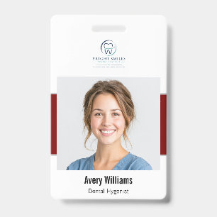 Badge ID de photo personnalisé dentaire