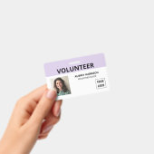 Badge ID de photo simple pour les bénévoles (Manuel / portable)