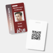 Badge ID de production (Avant & arrière)