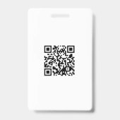 Badge ID de production (Arrière)