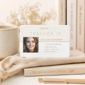 Badge ID de professeur d'enseignement à domicile M