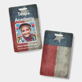 Badge ID de scolarisation à domicile au Texas (Avant & arrière)