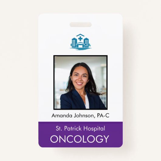 Badge ID de sécurité de l'employé photo personnalisé (Devant)