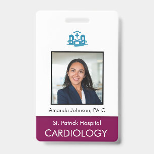 Badge ID de sécurité de l'employé photo personnalisé