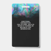 Badge ID d'entreprise d'encre à alcool holographique (Arrière)