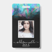 Badge ID d'entreprise d'encre à alcool holographique (Avant)