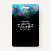 Badge ID d'entreprise d'encre à alcool holographique (Dos)