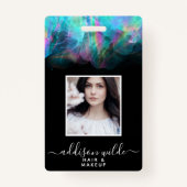 Badge ID d'entreprise d'encre à alcool holographique (Devant)