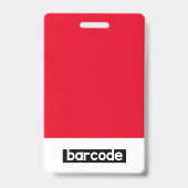 Badge ID d'entreprise Logo photo de l'employé Insigne pe (Dos)