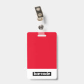 Badge ID d'entreprise Logo photo de l'employé Insigne pe (Dos avec clip)