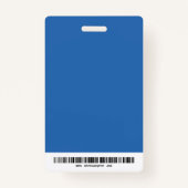 Badge ID d'entreprise photo complète moderne (Dos)