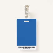 Badge ID d'entreprise photo complète moderne (Dos avec clip)