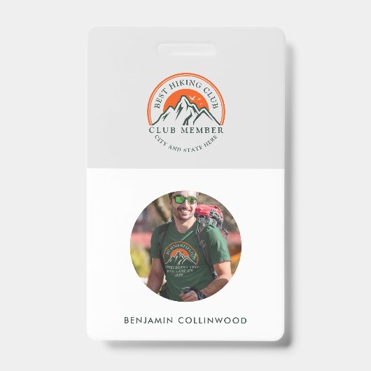 Badge ID des membres de l'employé du club photo (Avant)