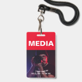 Badge ID d'événement Media All Access Pass (Avant avec lanière)
