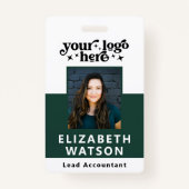 Badge ID d'événement personnalisé avec le nom de lanière (Devant)