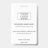 Badge ID d'événement professionnel Lanyard nom balise ph (Back)