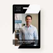 Badge ID d'événement professionnel Lanyard nom balise ph (Devant)