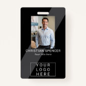 Badge ID d'événement professionnel Lanyard nom balise ph (Devant)