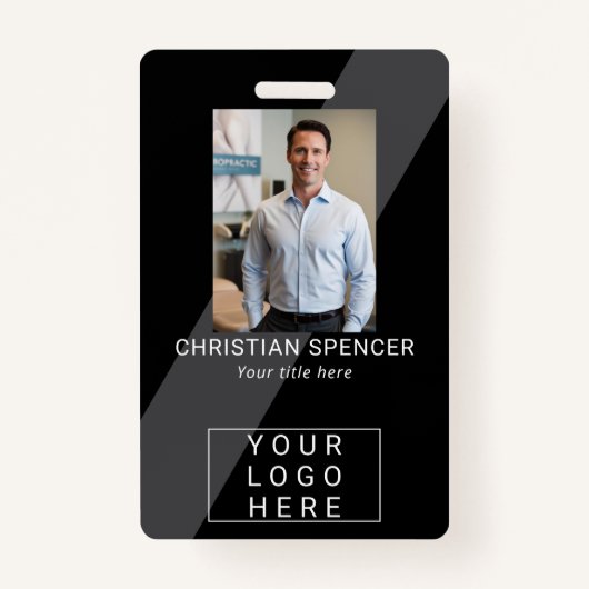 Badge ID d'événement professionnel Lanyard nom balise ph (Devant)