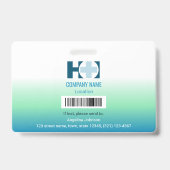 Badge ID du bénévole (Arrière)