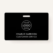 Badge ID du logo de l'entreprise | Personnel de l'employ (Dos)