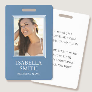 Badge ID élégant avec photo personnalisée pour pet