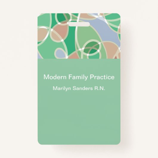 Badge ID employé du cabinet Doctor Modern (Devant)