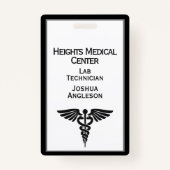 Badge ID employé Médicale double (Devant)