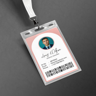 Badge ID employé personnalisable