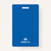 Badge ID employé professionnel (Dos)