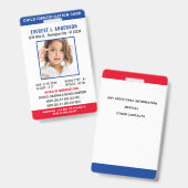 Badge ID enfant - Identification photo personnalisée Urg (Front & Back)
