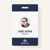 Badge ID entreprise moderne (Devant)