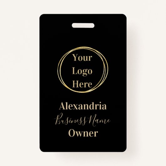 Badge ID entreprise personnalisé Nom de l'employé modern (Devant)