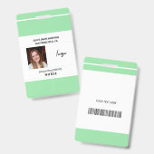 Badge ID identification médecin infirmier employé de l'h (Front & Back)