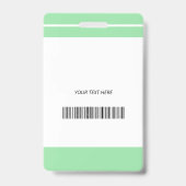 Badge ID identification médecin infirmier employé de l'h (Back)