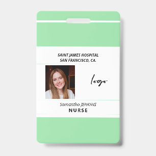 Badge ID identification médecin infirmier employé de l'h