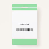 Badge ID identification médecin infirmier employé de l'h (Dos)