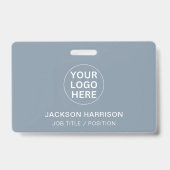 Badge ID logo professionnel Dusty Blue Company (Face)