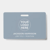 Badge ID logo professionnel Dusty Blue Company (Dos)